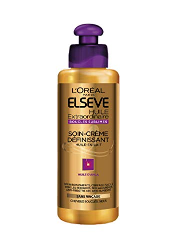 L’Oréal Paris Elseve Huile Extraordinaire Soin-Crème Définissant Cheveux Bouclés 200 ml – lot de 2