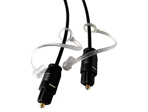 Easyday Câble optique Toslink Fibre optique Cable Digital Audio Optical Cable SPDIF Cordon 1,5 m – 3 m – 5 m 3m Noir
