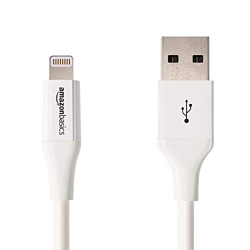 Amazon Basics Câble Lightning vers USB A pour iPhone et iPad – 0,9 m – Lot de 1 , Blanc