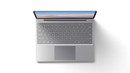 Microsoft Surface Laptop Go (Windows 10, écran tactile 12,45″, Intel Core i5, 4 Go RAM, 64 Go eMMC, clavier AZERTY français) – Platine – L’ordinateur portable Surface le plus léger