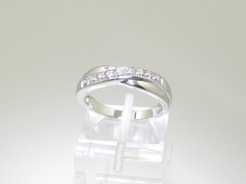 La Collection Bague Diamants : Bague Argent et le set en Diamants 0.04Ct authentiques, pour le Cadeau,Eternite…