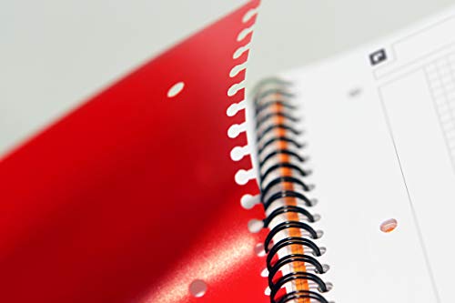 Oxford Office 100104329 Active Book Lot de 5 Cahier reliure intégrale détachables petits carreaux papier 90 g 160 pages…