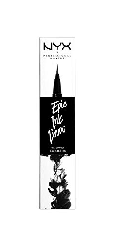 NYX Professional Makeup Eyeliner Feutre Epic Ink Liner, Waterproof, Black