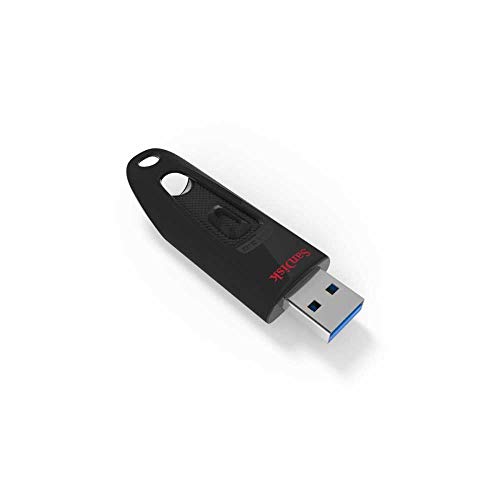 SanDisk Ultra 128 GB, USB 3.0 flash drive, with up to 130 MB/s read speed, Black