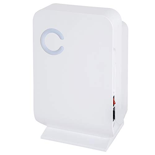 Déshumidificateur portable électrique 1,3 L silencieux évacuation continue 400 mL/24 H idéal pièces 20 m² blanc