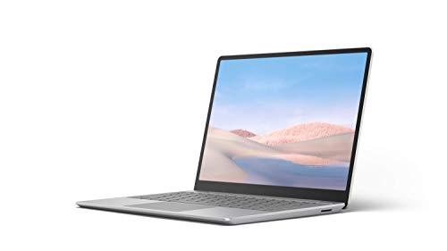 Microsoft Surface Laptop Go (Windows 10, écran tactile 12,45″, Intel Core i5, 4 Go RAM, 64 Go eMMC, clavier AZERTY français) – Platine – L’ordinateur portable Surface le plus léger
