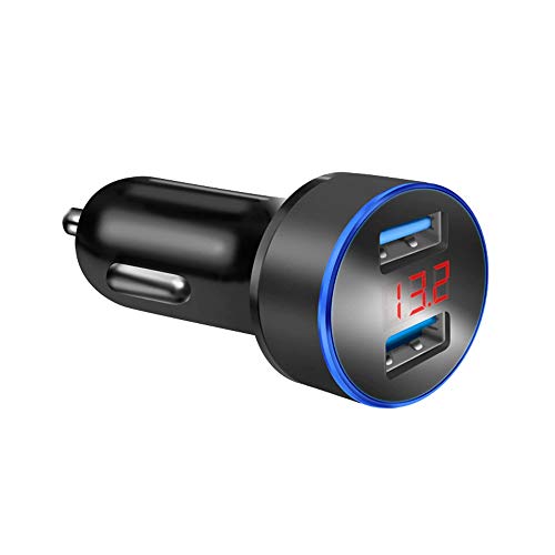 pjp electronics Chargeur allume-cigare Fast 2 Usb pour voiture (protection de sécurité intégrée 3.1A) Adaptateur de…