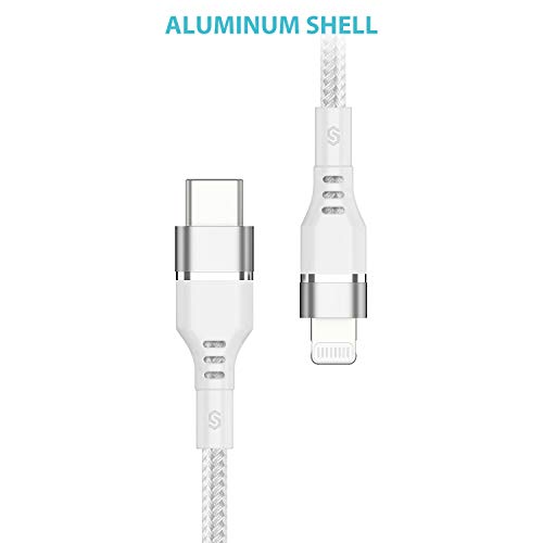 Syncwire Câble USB C vers Lightning MFi Certifié – Version 2020 Charge Ultra Rapide PD Nylon Résistant Câble Type C Vers…