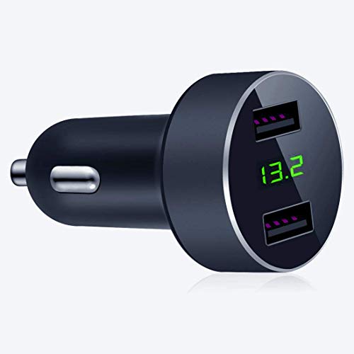 pjp electronics Chargeur allume-cigare Fast 2 Usb pour voiture (protection de sécurité intégrée 3.1A) Adaptateur de…