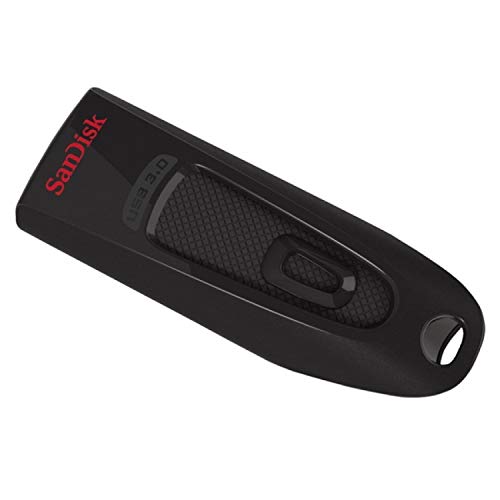 SanDisk Ultra 128 GB, USB 3.0 flash drive, with up to 130 MB/s read speed, Black