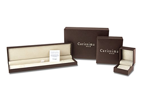 Carissima Gold 9ct Yellow Gold Diamond Cut Open Leaves Band Ring