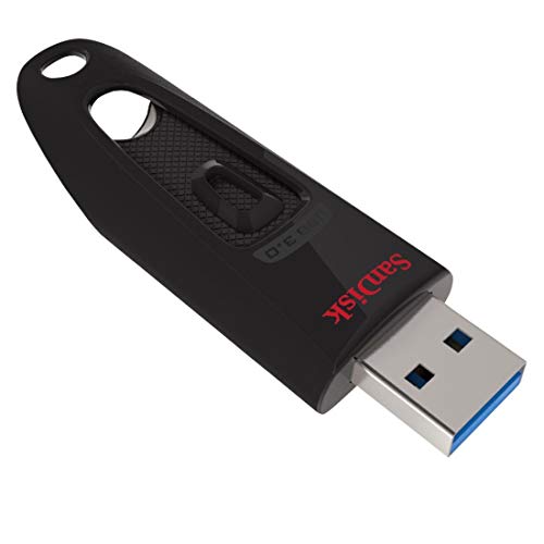 SanDisk Ultra 128 GB, USB 3.0 flash drive, with up to 130 MB/s read speed, Black