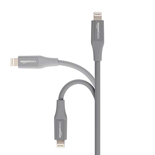 Amazon Basics Câble Lightning vers USB A pour iPhone et iPad – 0,9 m – Lot de 1 , Gris