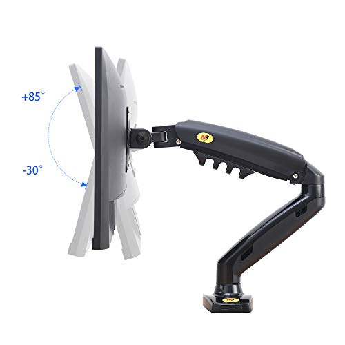 NB North Bayou Monitor Desk Mount Stand Bras de Moniteur à Mouvement Complet avec Ressort à gaz pour écran 17-27 Pouces…
