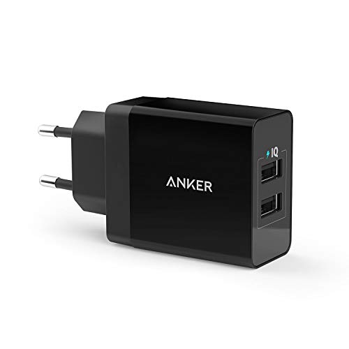 Anker Chargeur Secteur USB 24W 2 Ports Chargeur Mural Adaptateur USB Universel avec Technologie PowerIQ pour iPhone iPad…
