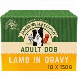 James Wellbeloved Complete Wet Adult Dog Food Lamb Rice and Vegetables, 10 x 150 g