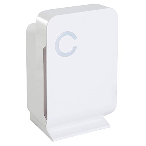 Déshumidificateur portable électrique 1,3 L silencieux évacuation continue 400 mL/24 H idéal pièces 20 m² blanc