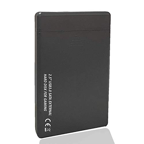 Disque dur externe de jeu 2,5″ USB 3.0 pour Xbox, PS4, PS3, jeux PC, jeux Android, smartphones, Mac et bien plus encore (500 Go)