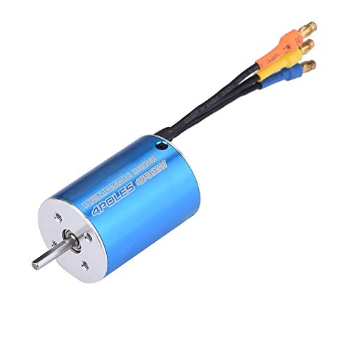 Moteur sans Brosse de Voiture RC, 4 Polonais Moteur Brushless 2838 4700KV / 6200KV Accessoire pour 1/12 1/14 Voiture RC…