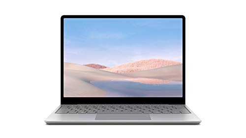 Microsoft Surface Laptop Go (Windows 10, écran tactile 12,45″, Intel Core i5, 4 Go RAM, 64 Go eMMC, clavier AZERTY français) – Platine – L’ordinateur portable Surface le plus léger