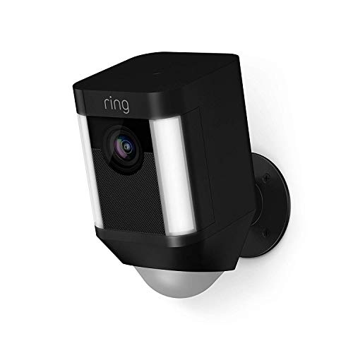 Ring Spotlight Cam Battery | Caméra de surveillance HD, projecteur LED, alarme, système audio bidirectionnel…