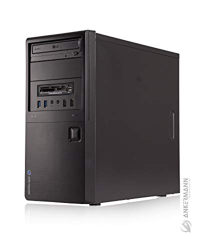 ANKERMANN Silent Desktop PC Barcelona | Intel Core i5 4570 | Intel HD Graphics 4600 | 8GB RAM | 480GB SSD | Lecteur de…