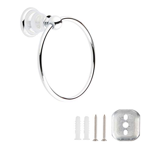 Amazon Basics AB-BR830-PC – Anneau porte-serviette, chrome poli