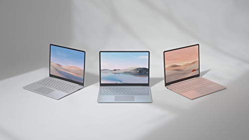 Microsoft Surface Laptop Go (Windows 10, écran tactile 12,45″, Intel Core i5, 4 Go RAM, 64 Go eMMC, clavier AZERTY français) – Platine – L’ordinateur portable Surface le plus léger