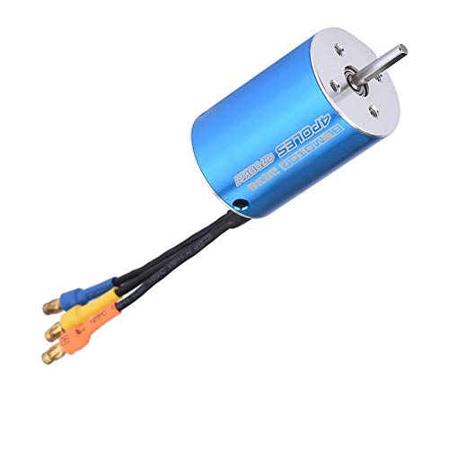 Moteur sans Brosse de Voiture RC, 4 Polonais Moteur Brushless 2838 4700KV / 6200KV Accessoire pour 1/12 1/14 Voiture RC…