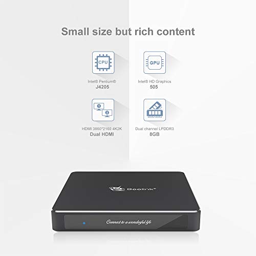 Mini PC, Beelink T45 8GB DDR3 256GB SSD Fanless Mini Computer Desktop Ultra-Thin Windows 10 Intel Celeron J4205…