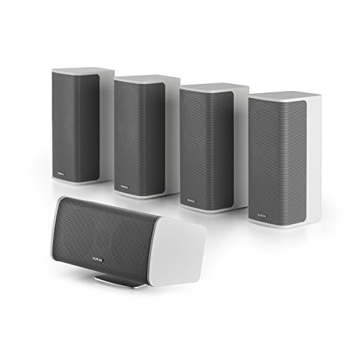 Numan Ambience Système 5.0 Enceinte Centrale – Quatre Enceintes Satellites avec système de Montage Mural intégré…