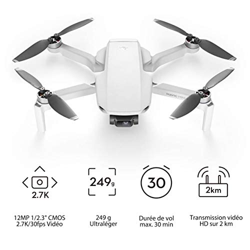 DJI Mavic Mini Combo (EU) + Care Refresh – Drone Ultra-Léger et Ultra-Transportable, Autonomie de 30 Minutes, Distance…
