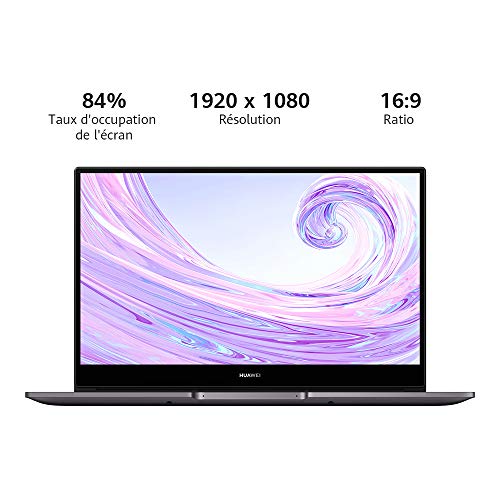 HUAWEI MateBook D 14 2020 PC Portable 14” 1080p FHD (AMD Ryzen 5 3500U, RAM 8Go, SSD 512Go, Windows 10 Home, Clavier…