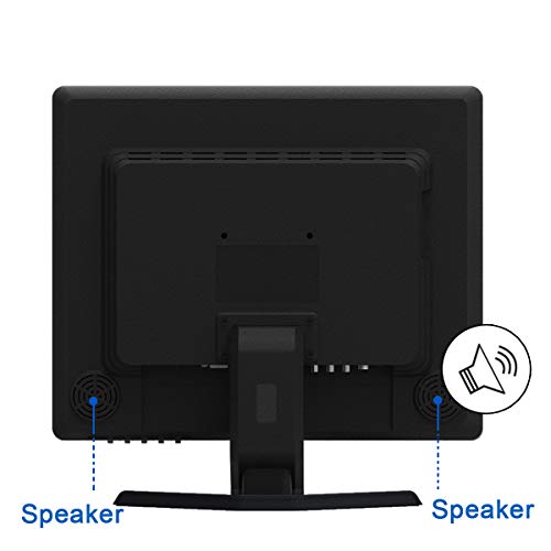 JaiHo 19 Pouces Moniteur 4:3 Moniteur LCD TFT Couleur 1024 x 768 1080P CCTV HDMI HD avec Sortie écouteur BNC VGA AV HDMI…