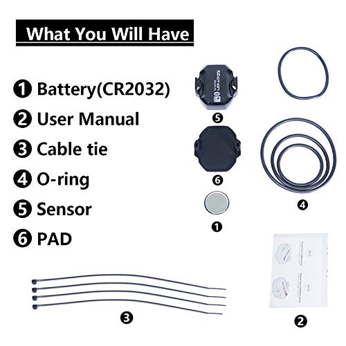 Top Action Computer Speedometer Ant+ Bike Speed and Cadence Sensor Suitable Computer Accessories Sensor for Garmin…