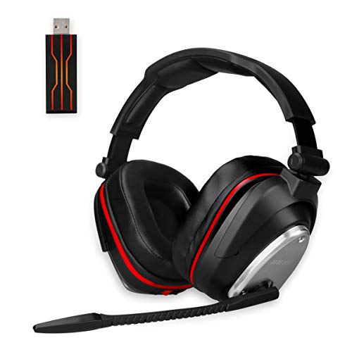 HUHD Casque Gaming sans Fil,Casque Gamer pour PS4,Switch et PC,Casque Gaming avec Micro pour 7.1 Surround et Fortes…