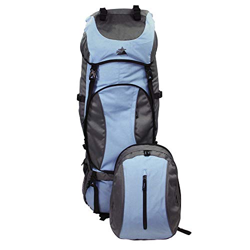 10T Outdoor Equipment Northcote 85+15 Sac marin, 95 cm, 100 liters, Bleu (Blau / Grau)