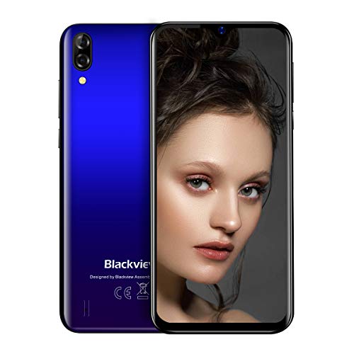 Blackview A60 Smartphone débloqué，Android 8.1 Téléphone Portable, Plein écran Goutte d’Eau de 6.1 Pouces, 4080 mAh…