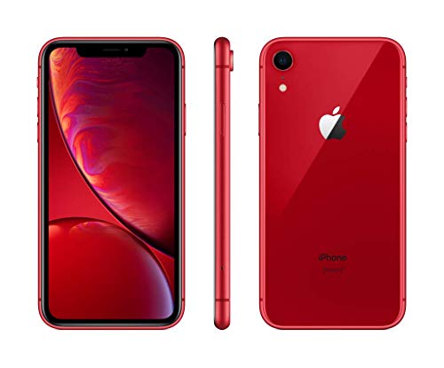 Apple iPhone XR (64Go) – Rouge (Comprend EarPods, Câble Lightning vers USB, Adaptateur Secteur USB)(Comprend EarPods…