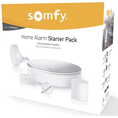 Somfy 2401511 – Home Alarm Starter Pack | Système d’Alarme Appartement sans Fil Connecté | Compatible avec Alexa, l…