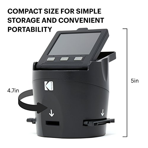 Kodak Digital Film Scanner, Convertit les Négatifs et Diapositives de Film 35 mm, 126, 110, Super 8 et 8 mm en JPEG…