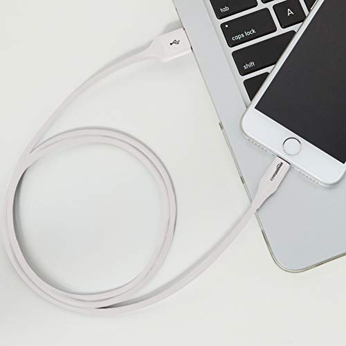 Amazon Basics Câble Lightning vers USB A pour iPhone et iPad – 0,9 m – Lot de 1 , Blanc