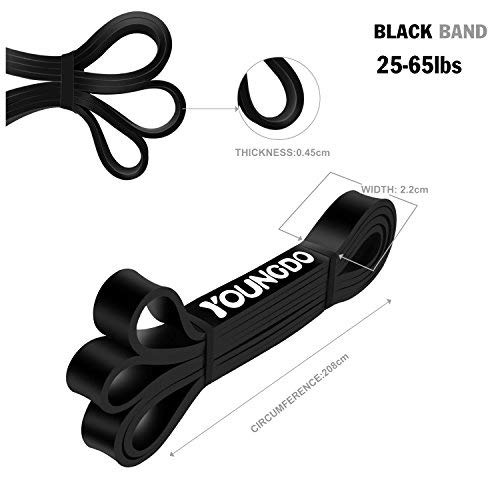 YOUNGDO Bande Élastique Fitness, Elastique de Sport Musculation, Bande de Résistance Exercer Musculation, Faire du…
