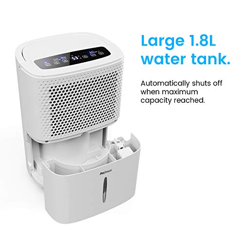 Pro Breeze Déshumidificateur Silencieux 12L/jour, Déshumidification de pièces jusqu’à 120m³ (20 m²) – avec 3 Modes…