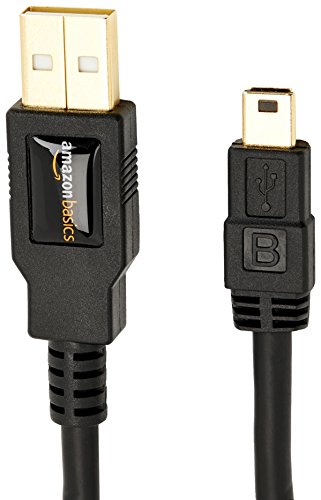 Amazon Basics Câble USB 2.0 mâle A vers mâle mini B 0,9 m