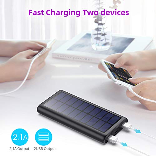 HETP Version à économie D’énergie Batterie Externe Chargeur Solaire 26800mah Power Bank [Avancé Intelligent Contrôle IC…