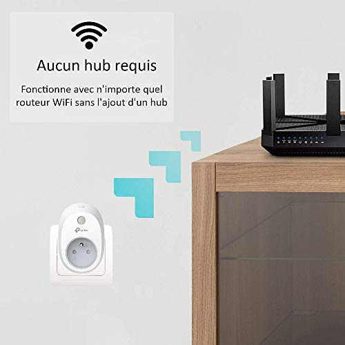 TP-Link Prise connectée WiFi HS100(FR), compatible avec Amazon Alexa et Google home pour la commande vocale, Contrôler…