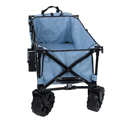 Chariot de Plage Pliable 10T Roof avec Toit – avec Sac Isotherme et Compartiment arrière
