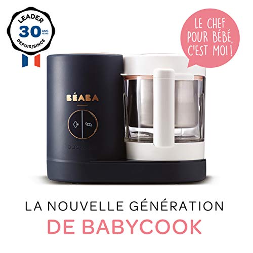 BÉABA – Babycook Néo – Robot Bébé Made in France – Mixeur-Cuiseur – Bol en Verre et Cuve Inox – Diversification…