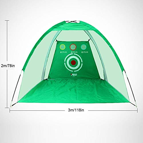 LuoKe Golf Training Net 3M Golf Chipping Net Equipment with Chiphole Indoor and Outdoor Golf Practice Cage for Universal